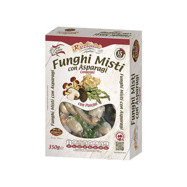 Funghi Misti con Porcini e Asparagi