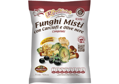 Funghi Misti con Cardoncelli, Carciofi e Olive nere